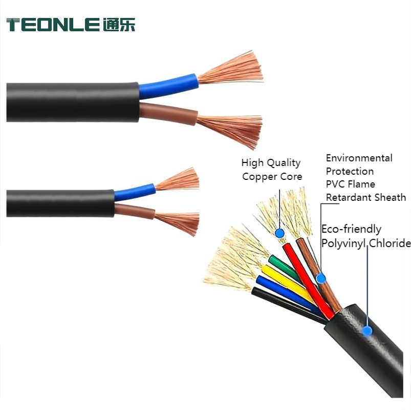 歐標(biāo)電源線 H05VV-F多芯RVV護(hù)套2 3 4芯歐標(biāo)VDE認(rèn)證電源線