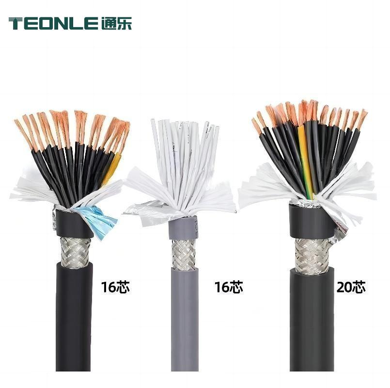 信號(hào)控制高柔性拖鏈電線耐彎折耐油耐磨損電纜