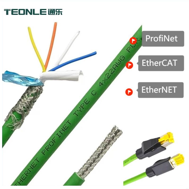 工業級以太網線Profinet/EtherCat CAT6ACAT5千兆屏蔽伺服柔性